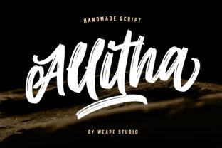 Allitha Script: The Perfect Crafting Font for Bold and Personal Designs