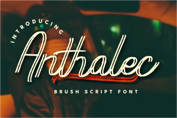 Anthalec Script: A Vintage-Inspired Font for Creative Projects