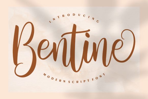 Bentine Script: Elevating Design with Romantic Calligraphy
