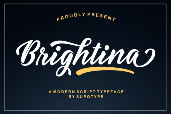 Brightina Script: A Timeless Font for Creative Expression