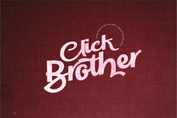 Click Brother Script: A Bold Handwritten Font for Creative Expression