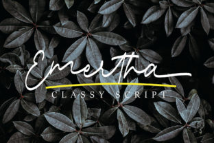 Emertha Script: A Contemporary Handwritten Font with a Unique Twist