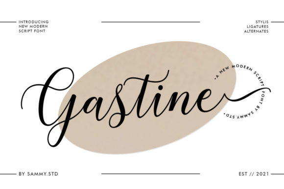 Gastine Script: A Modern Calligraphic Font for Creative Expression
