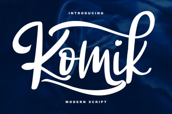 Komik Script: A Vintage-Inspired Font for Modern Branding and Design