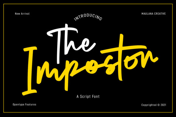 The Impostor Script: A Versatile Handwritten Font for Creative Projects